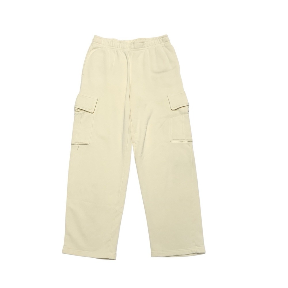 TNA Sweatfleece Cozy Fleece Mega Fit Yellow Cargo Sweatpants Women's Size Small
